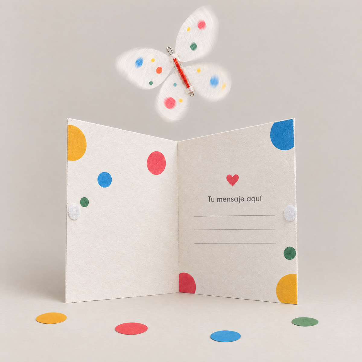 Butterfly Card bombox. abierta con la mariposa saliendo